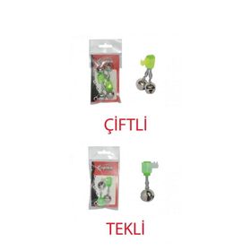 Captain Plastik Vidalı Pakette 2 Adet 18 mm Olta Zili