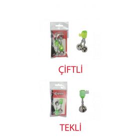 Captain Plastik Vidalı Pakette 2 Adet 18 mm Olta Zili