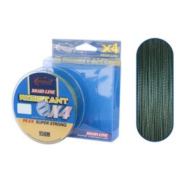 Captain Resistant Braid Line X4 150 m Green İp Olta Misina