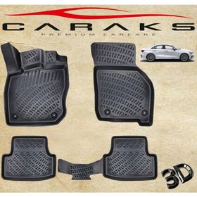 Caraks Audi A3 HB 2020 Sonrası Siyah 3D Havuzlu Paspas