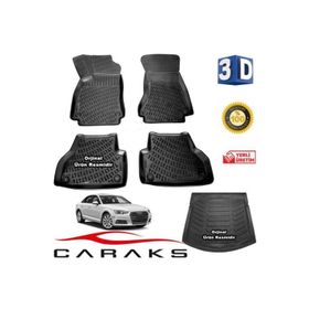 Caraks Audi A4 3D 2015-2020 Arası 3D Bagaj Havuzu ve Havuzlu Paspas