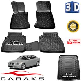 Caraks Bmw E60 5 Serisi 2004-2012 Arası 3D Bagaj Havuzu ve Havuzlu Paspas