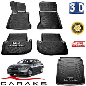 Caraks Bmw F10 5 Serisi 2013-2020 Arası 3D Bagaj Havuzu ve Havuzlu Paspas