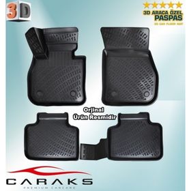 Caraks BMW X1 2015 Sonrası 3D Siyah Havuzlu Paspas