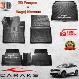 Caraks C5 Aircross 2019 Sonrası Alt 3D Bagaj Havuzu ve Havuzlu Paspas