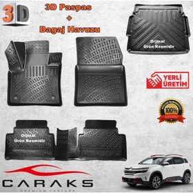 Caraks C5 Aircross 2019 Sonrası Üst 3D Bagaj Havuzu ve Havuzlu Paspas
