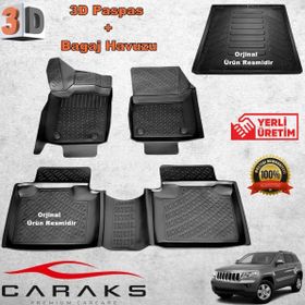 Caraks Cherokee 2011 Sonrası 3D Bagaj Havuzu ve Havuzlu Paspas