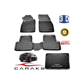 Caraks Chevrolet Cruze HB 2009 Sonrası 3D Bagaj Havuzu ve Havuzlu Paspas