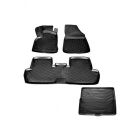 Caraks Citroen C4 Picasso 5 Koltuk 2013-2020 3D Bagaj Havuzu ve Havuzlu Paspas