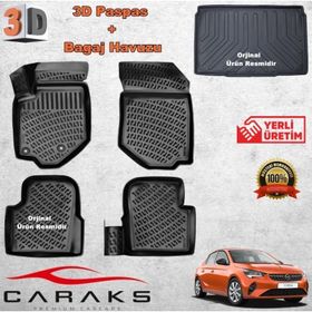 Caraks Corsa F 2020 Sonrası 3D Bagaj Havuzu ve Havuzlu Paspas