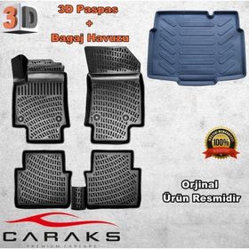 Caraks Crossland 2017 Sonrası Alt 3D Bagaj Havuzu ve Havuzlu Paspas