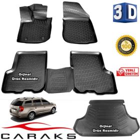 Caraks Dacia Logan MCW 2013-2020 Arası 3D Bagaj Havuzu ve Havuzlu Paspas