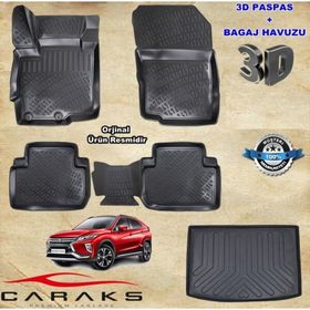 Caraks Eclipse Cross 2018 Sonrası 3D Bagaj Havuzu ve Havuzlu Paspas