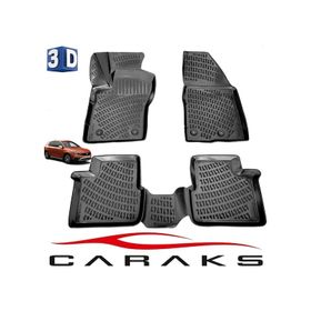 Caraks Egea Cross 2020 Sonrası Siyah 3D Havuzlu Paspas