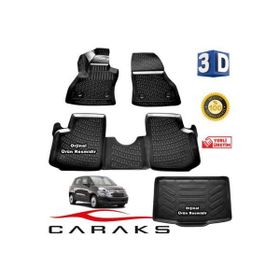 Caraks Fiat 500L 2013-2020 3D Bagaj Havuzu ve Havuzlu Paspas