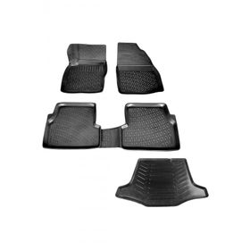 Caraks Ford Focus 2 Sedan 2005-2011 3D Bagaj Havuzu ve Havuzlu Paspas
