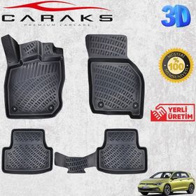 Caraks Golf 8 Otomatik 2020 Sonrası Siyah 3D Havuzlu Paspas
