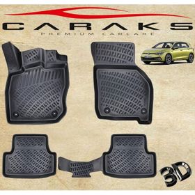 Caraks Golf 8 Otomatik 2020 Sonrası Siyah 3D Havuzlu Paspas