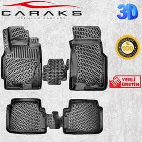 Caraks Honda CRV 1995-2001 Arası Siyah 3D Havuzlu Paspas