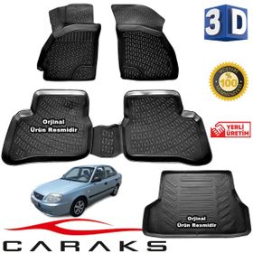 Caraks Hyundai Admire 2003-2005 Arası 3D Bagaj Havuzu ve Havuzlu Paspas