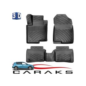 Caraks Hyundai Bayon 2021 Sonrası Siyah 3D Havuzlu Paspas
