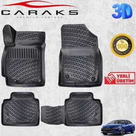 Caraks Hyundai Elantra 2020 Sonrası Siyah 3D Havuzlu Paspas