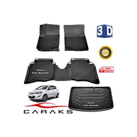 Caraks Hyundai I20 2008-2014 Arası 3D Bagaj Havuzu ve Havuzlu Paspas