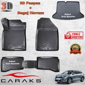 Caraks Kia Niro 2017 Sonrası 3D Bagaj Havuzu ve Havuzlu Paspas