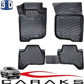 Caraks L200 Blizzard 4x4 2019 Sonrası Siyah 3D Havuzlu Paspas