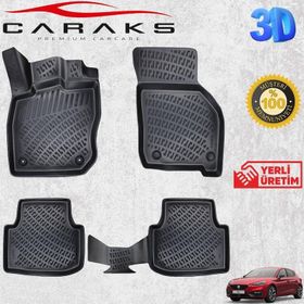 Caraks Leon Otomatik 2021 Sonrası Siyah 3D Havuzlu Paspas
