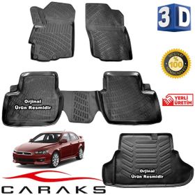 Caraks Mitsubishi Lancer 2008-2015 Arası 3D Bagaj Havuzu ve Havuzlu Paspas