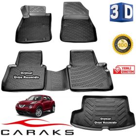 Caraks Nissan Juke Üst 2015-2020 Arası 3D Bagaj Havuzu ve Havuzlu Paspas