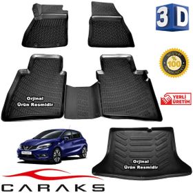 Caraks Nissan Pulsar 2015-2020 Arası 3D Bagaj Havuzu ve Havuzlu Paspas