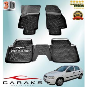 Caraks Opel Astra G Sedan 1998-2009 Arası Siyah 4 Parça 3D Havuzlu Paspas