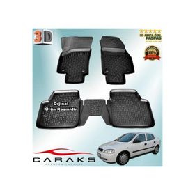 Caraks Opel Astra G Sedan 1998-2009 Arası Siyah 4 Parça 3D Havuzlu Paspas