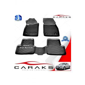 Caraks Opel Astra J HB 2010-2017 Arası Siyah 4 Parça 3D Havuzlu Paspas