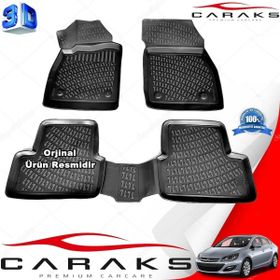 Caraks Opel Astra J Sedan 2012-2018 Arası Siyah 4 Parça 3D Havuzlu Paspas