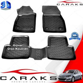 Caraks Opel Astra J Sedan 2012-2018 Arası Siyah 4 Parça 3D Havuzlu Paspas