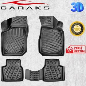 Caraks Opel Corsa B 1993-2000 Arası Siyah 3D Havuzlu Paspas
