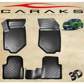 Caraks Opel Mokka 2021 Sonrası Siyah 3D Havuzlu Paspas