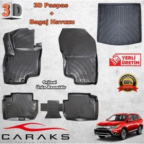 Caraks Outlander 2019 Sonrası 3D Bagaj Havuzu ve Havuzlu Paspas