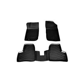 Caraks Peugeot 206 HB 1998-2012 Arası Siyah 4 Parça 3D Havuzlu Paspas
