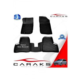 Caraks Peugeot 206 STW 1998-2012 Arası Siyah 4 Parça 3D Havuzlu Paspas