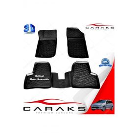 Caraks Peugeot 206 STW 1998-2012 Arası Siyah 4 Parça 3D Havuzlu Paspas