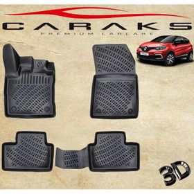 Caraks Renault Captur 2021 Sonrası Siyah 3D Havuzlu Paspas