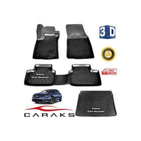 Caraks Renault Megane 4 HB 2016 Sonrası 3D Bagaj Havuzu ve Havuzlu Paspas