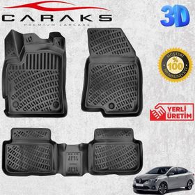Caraks Renault Taliant 2021 Sonrası Siyah 3D Havuzlu Paspas