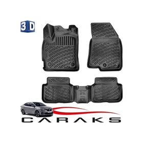 Caraks Renault Taliant 2021 Sonrası Siyah 3D Havuzlu Paspas