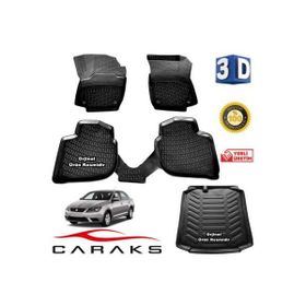 Caraks Seat Toledo 2013-2020 Arası 3D Bagaj Havuzu ve Havuzlu Paspas