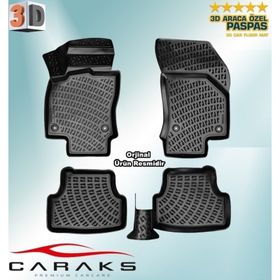 Caraks Skoda Karoq 2018 Sonrası 3D Havuzlu Paspas